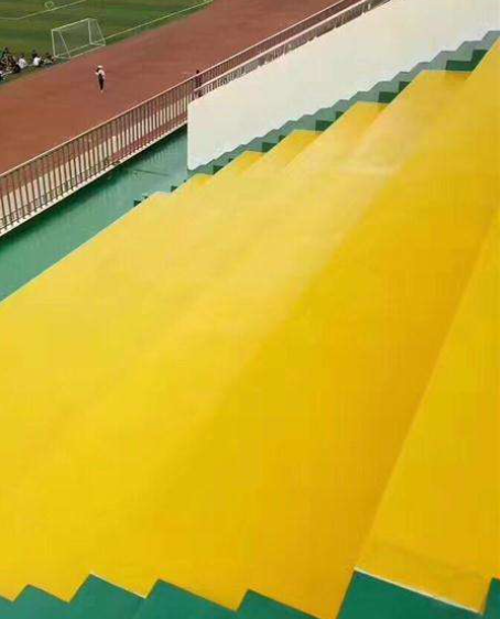 黄南球场台阶翻新修补改造